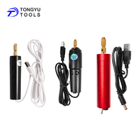 Mini perceuse électrique USB 5V avec mandrin de 0,7 à 1,2 mm, interrupteur marche/arrêt, outil rotatif micro portable pour la gravure et le polissage DIY