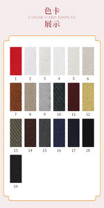 Tissu en lin-coton sergé 230g 20% lin 35% viscose 45% polyester Teint Tissu pour vêtements décontractés pour garçons et filles - Product Image 6