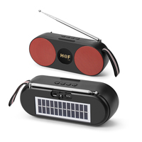Altavoz Bluetooth con Carga Solar HF-F62, Radio FM, Bajos Potentes, Estéreo, Woofer, Altavoz Inalámbrico BT, Compatible con TF/USB