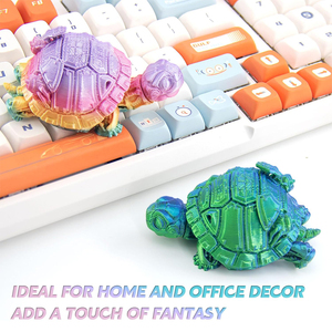 Tortuga Marina Impresa en 3D con Degradado de Color, Adorno Animal Impreso en 3D, Tortuga Mecánica, Regalo para Adultos, Coleccionables, Decoración para Escritorio y Hogar - Product Image 5