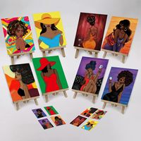 Toiles tendues pré-dessinées 8x10, kits de peinture sur toile pour adultes, décoration intérieure, sujets de portraits faciles à suivre, soirées de peinture