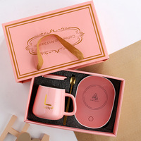 Tasse chauffante, coffret cadeau tasse à température constante, café, chauffe-lait, personnalisation de souvenirs d'activités