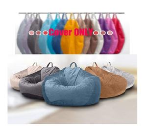 Peluche Microsuede Sedia del Sacchetto di Fagiolo Della Copertura Della Peluche di Stoccaggio o di Gomma Piuma di Memoria Beanbag Della Copertura di Ricambio per Adulti - Product Image 4