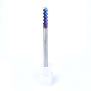 ZY/OEM Fresa CNC de Carburo de Tungsteno de Alta Dureza HRC72 de 65 Grados, Resistente al Desgaste, con Punta Plana, 2/4 Cuchillas, de Alta Velocidad - Product Image 1