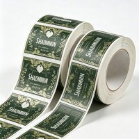 Étiquette autocollante en vinyle durable imprimée sur mesure, personnalisée pour les flacons cosmétiques, emballage de soins de la peau, surface laminée imperméable