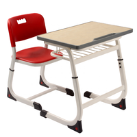 Conjunto de Mesa y Silla de Madera Moderno, Duradero y Cómodo para Escuela, Modelo Luke T5-Base, Incluye Archivo JSON de Datos de Etiquetas para Entrenamiento