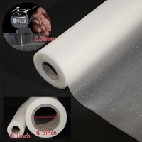 Rouleau de plastification thermique PET BOPP transparent avec paillettes 3D effet doux au toucher, 330 mm * 200 m * 25 microns, pour ordinateur