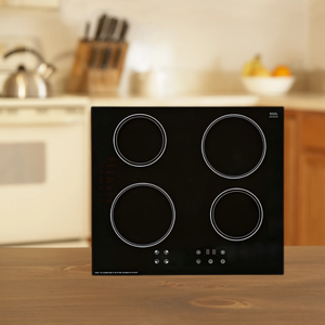 Vestar estufa de vidrio templado negro mejor llama cuatro quemadores incorporados en vitrocerámica - Product Image 1