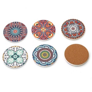 Jutien Good Quality Absorbent Ceramic <strong>Coasters</strong> Cup <strong>Coasters</strong> with Cork Sublimation Customized Stone Ceramic <strong>Coaster</strong> <strong>for</strong> <strong>Drinks</strong> - Product Image 4