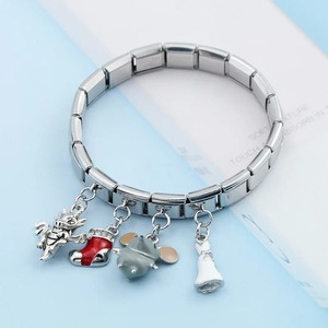 Bracelet à breloques italien Hapiship Fashion Original Daisy Mouse Horseshoe Christmas Sock, vente en gros de bijoux DJ169 - Product Image 4