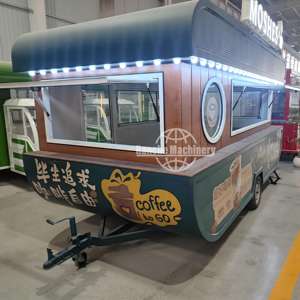 Food truck, remorque à café, camion de vente ambulante, camionnette alimentaire, chariot à hot-dogs, petite remorque alimentaire vintage, entièrement équipée - Product Image 3