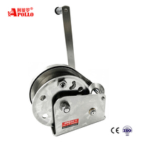 Treuil manuel APOLLO 800 lb 2600 lb en acier inoxydable 304 certifié CE avec câble métallique de 20 m pour travaux de chantier