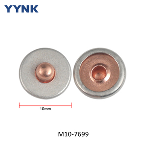 ファストファッションピック9.5MMカスタムロゴラウンドメタル真鍮ポケットリベットスタッド用ジーンズパンツレザークラフトバッグ靴ハンドバッグ - Product Image 6