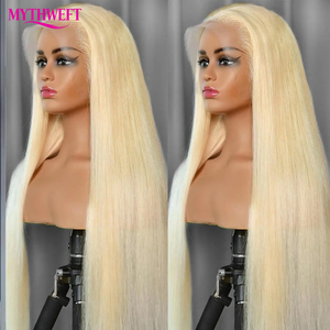 Peluca de Cabello Humano Virgen Rubio 613 con Frente de Encaje Transparente, Densidad 180%, Pre-Pluck, para Mujeres Negras - Product Image 2