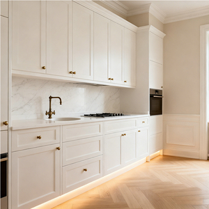 Mobili da <span class=keywords><strong>Cucina</strong></span> Personalizzati in Legno di Rovere Bianco, Ante per <span class=keywords><strong>Cucina</strong></span> in Stile Francese, Prezzo di Fabbrica, Set di Mobili da <span class=keywords><strong>Cucina</strong></span> Moderni - Product Image 4