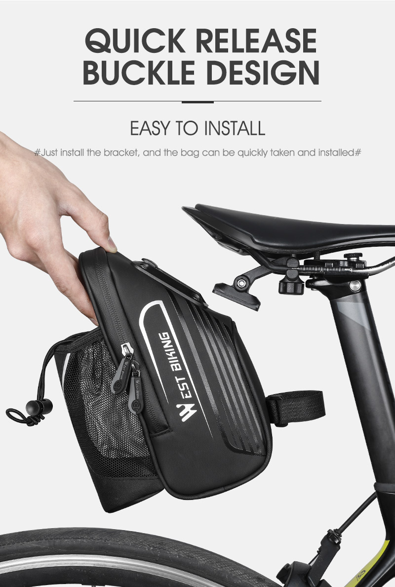 WEST BIKING防水自転車サドルバッグシートバッグMTBバイク