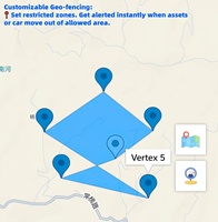 Rastreador GPS de Seguridad para Vehículos, Comunicación Bidireccional GSM, Detección de Temperatura y Humedad, Bluetooth Configurable, Alarma Antirrobo