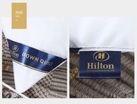 Oreillers en polyester Hilton à ligne simple, 1000g, vente en gros, pour hôtels et maisons