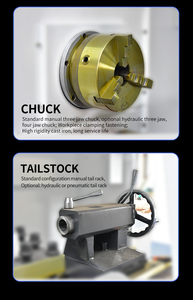เครื่องกลึง CNC แบบเตียงราบ BORUI CK6140 ได้รับการรับรองมาตรฐาน CE พร้อมหัวจับ 3 ขา หัวจับเซอร์โว และแกนหมุน สำหรับกลึงชิ้นส่วนโลหะประเภทเพลาและจาน - Product Image 5