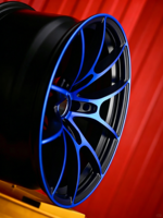 Jantes de performance multi-rayons bleu foncé concaves forgées de 15, 16, 17, 18, 19, 20, 21, 22, 23, 24, 26 pouces pour Subaru BRZ Nismo