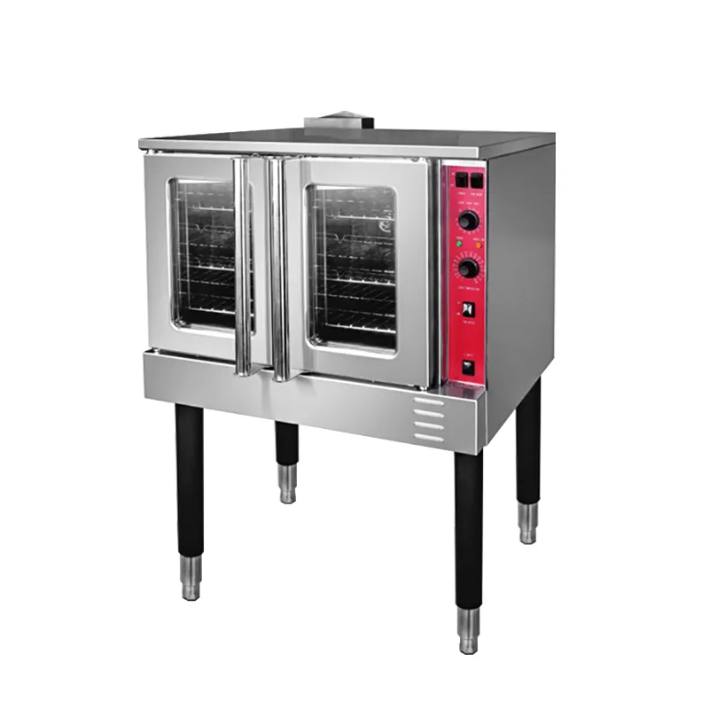 Оборудование для выпечки, печь для пиццы, 2-дверная Коммерческая газовая конвекционная печь для ресторана
