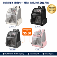 Sac à dos pliable pour chat, respirant, en maille, capacité 7 kg, pour voyages en extérieur, vente en gros OEM