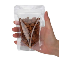 Sac scellé épaissi de haute qualité pour les collations de fruits secs noix sacs auto-scellants et autoportants transparents