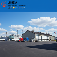 Atelier préfabriqué à grande portée de haute qualité en structure légère en acier pour la construction de hangars métalliques et d'entrepôts