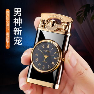 Encendedor de Reloj JOFI con Diseño Clásico de Metal, Llama Azul a Prueba de Viento, Eléctrico, para Uso en Exteriores, Regalo para Hombre - Product Image 3