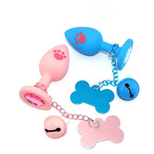 <span class=keywords><strong>Plug</strong></span> <span class=keywords><strong>anal</strong></span> mignon en silicone pour animaux de compagnie bijoux en cristal étiquette de chien personnalisée chaîne cloche patte de chat flirtant produits fétichistes jouets sexuels pour adultes godemichet <span class=keywords><strong>Anal</strong></span> - Product Image 1