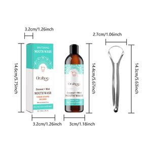 Ensemble de bain de bouche à la menthe blanchissant les dents sans alcool de haute qualité 100 ml avec vitamine E pour les soins bucco-dentaires et l'élimination des résidus alimentaires - Product Image 5