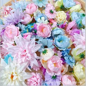 Ensemble de fleurs artificielles, couronnes de fleurs en soie, matériaux de bricolage, accessoires Hanfu, décoration de mariage, style nordique, style crème, Wabi Sabi - Product Image 3