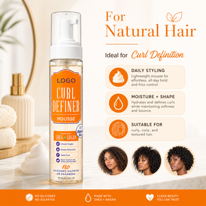 Mousse Définition des Boucles en Gros, Mousse Coiffante Hydratante en Profondeur avec Huile de Karité et d'Argan pour Cheveux Naturels 251ml - Product Image 4