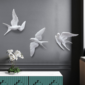 Oiseau porte bonheur de luxe en trois dimensions, décoration murale pour salle de séjour, <span class=keywords><strong>Art</strong></span> créatif - Product Image 2