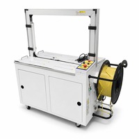 Machine d'emballage industrielle pour cartons, sangleuse 800x600mm, cadre 380V 1kW, commande par pédale pour l'expédition et la logistique e-commerce