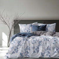 Ensemble de couette et de couvre-lit Queen Size 4 pièces, ensembles de draps imprimés avec taie d'oreiller, housse de couette légère pour toutes les saisons