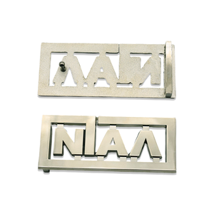 Fashion Barat desainer kustom Logo wanita seng paduan sabuk gesper menyesuaikan Pria Wanita koboi logam kerajinan sabuk gesper - Product Image 3