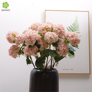 3 Head <b>Artificial</b> <b>Hydrangea</b> Silk Flowers High Simulation Wedding Home Decorative Props - Product Image 5