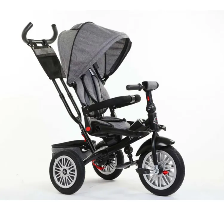 Triciclo 4 en 1 para el cuidado del bebé, carrito de bebé, 3 ruedas, triciclos de empuje para niña, triciclo para niños pequeños