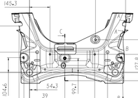 Système de suspension de roue de qualité OE, pièces de châssis de voiture OEM 8200371332 8200500491, cadre moteur avant pour CLIO THREE