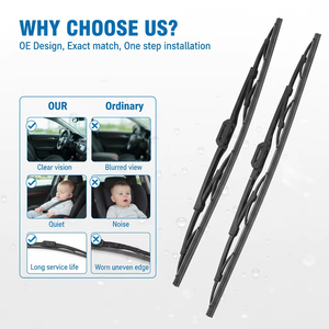 YKWB OEM - Escobilla Limpiaparabrisas YK-170 para Todo Clima, de Caucho Natural, con Marco Tradicional, para Camiones y Autobuses - Product Image 3