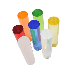 Pilier cylindre/<span class=keywords><strong>colonne</strong></span> en cristal acrylique personnalisé, 1 pièce, support cylindrique de présentoir en acrylique, tige/barre/bâton/poteau - Product Image 1