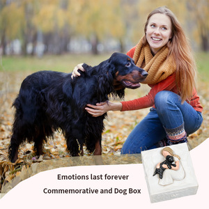 Golden Retriever Gift <b>for</b> Dog Lovers <b>Pet</b> <b>Memorial</b> Keepsake <b>Box</b> Hand Painted Dog Sculpture <b>Pet</b> Loss Condolence Gift <b>for</b> Women - Product Image 4