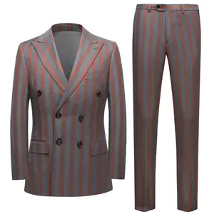 Nieuwe Custom Design Top Kwaliteit Business Mannen Pak Elegant Suits Met Broek Formele Zakelijke Kleding Pak Merk Slim Fit enkele Butt