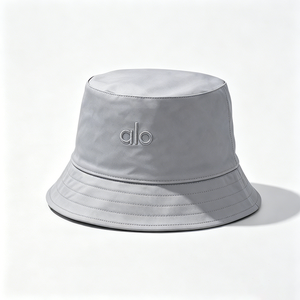 Chapeau Bob Unisexe Gris avec Logo Brodé en 3D - Protection UV UPF 50+ pour Voyages et Activités de Plein Air (Style Image) - Product Image 2