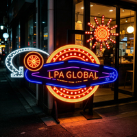 Panneau publicitaire LED 3D en acrylique personnalisé en usine, affichage lumineux du logo de magasin, publicité, MOQ 1, étanche IP65, télécommande