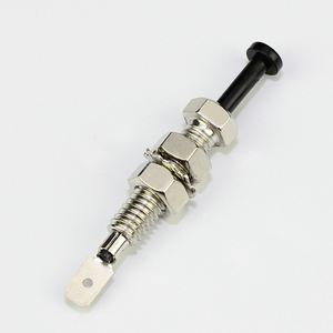 New 20A 12VDC <strong>Off</strong>-(<strong>on</strong>) <strong>Button</strong> 8MM Metal Power Car Auto Alarm Door Pin <strong>Switch</strong> with Black <strong>Push</strong> Actuator CE/TUV Certified - Product Image 1