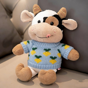 Fabricant de jouets en peluche personnalisés, poupées vache mignonnes de style Kawaii, avec vêtements ou pull, pour machine à griffes - Product Image 2