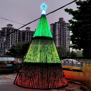 Ngoài trời lập trình RGB LED <span class=keywords><strong>Pixel</strong></span> chuỗi đèn DMX điều khiển kỳ nghỉ Cây giáng sinh Motif ánh sáng - Product Image 2