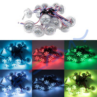 Lumière LED Cabochon RVB programmable 35 mm 12/24 V, éclairage de carnaval, lumière LED à couleurs magiques WS2811, lumière LED à pixels pour pont